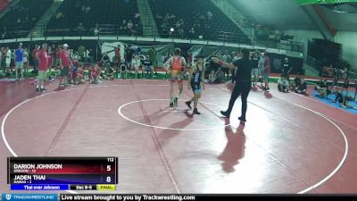120 lbs Placement Matches (8 Team) - AJ Dolbear, Oregon vs Saxon Bristol, Hawaii