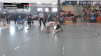 157 lbs Champ. Round 1 - Bradley Spencer, Wheeling vs Cooper Warshel, Pitt-Johnstown