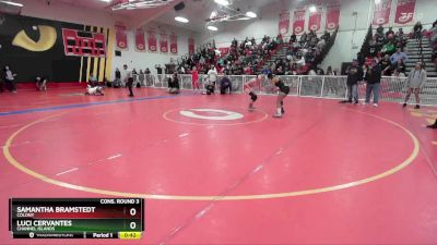 115 lbs Cons. Round 3 - Luci Cervantes, Channel Islands vs Samantha Bramstedt, Colony