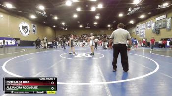135 lbs Cons. Round 5 - Esmeralda Diaz, East Bakersfield vs Alejandra Rodriguez, Bakersfield