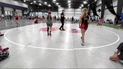 50 kg Quarterfinal - Echo Robertson, PA West Pink vs Holly Mckinney, Mat Assassins Girls