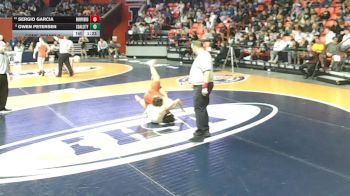 1A 126 lbs Cons. Round 2 - Sergio Garcia, Murphysboro vs Owen Petersen, Coal City