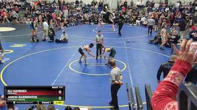 116 lbs 1st Place Match - Jaron Barrientos, Lewiston Porter vs Ali Hamideh, Frontier