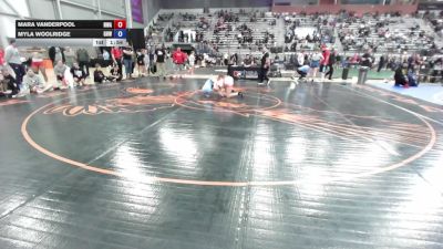49 kg Cons. Rd Of 32 - Mara Vanderpool, Nebraska Wrestling Academy vs Myla Woolridge, Greater Heights Wrestling