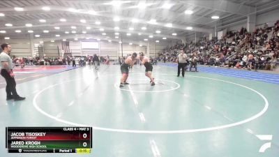 4-285 lbs Cons. Round 2 - Jacob Tisoskey, Jefferson Forest vs Jared Krogh, Woodgrove High School