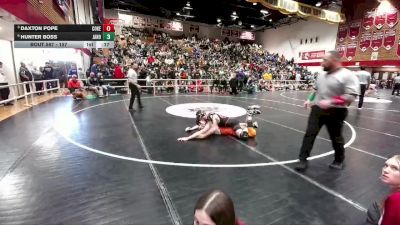 157 lbs 5th Place Match - Hunter Boss, Jackson Hole vs Daxton Pope, Cokeville