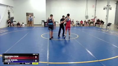 187 lbs Placement Matches (8 Team) - Brayden Cook, Texas vs Jacob Endzel, Maryland