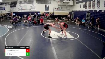 160 lbs Quarterfinal - Zach Tuberville, Slippery Rock Area Hs vs Konrad Drew, Commodore Perry Hs