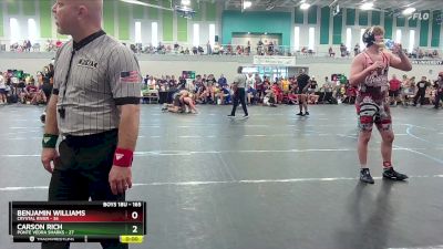 165 lbs Cons. Round 3 - Benjamin Williams, Crystal River vs Carson Rich, Ponte Vedra Sharks