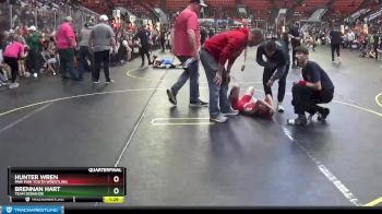 66 lbs Quarterfinal - Brennan Hart, Team Donahoe vs Hunter Wren, Paw Paw Youth Wrestling