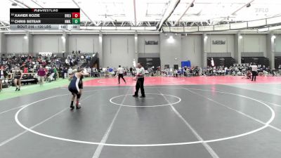 120 lbs Consi Of 8 #1 - Xavier Rozie, Bristol Eastern vs Chris Setear, New Milford