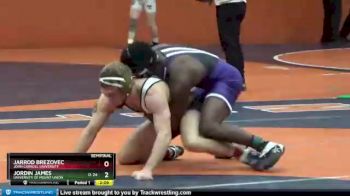 141 lbs Semifinal - Jordin James, University Of Mount Union vs Jarrod Brezovec, John Carroll University