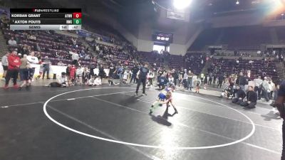 53 lbs Semis - Axton Fouts, Ridge Wrestling Club vs Korban Grant, Athlos Wrestling
