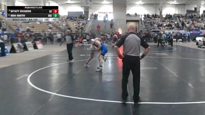 AA 138 lbs Cons. Round 2 - Ben Smith, Nolensville High School vs Wyatt Rogers, Dobyns Bennett High School