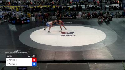 132 lbs Rnd Of 128 - Aidan Yarussi, NJ vs Evan Warner, NE