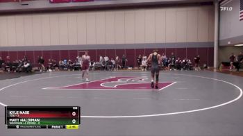 133 lbs Matt Haldiman, Wisconsin-La Crosse vs Kyle Nase, TCNJ