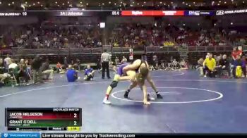 3A-138 lbs 3rd Place Match - Jacob Helgeson, Johnston vs Grant O`Dell, Iowa City, West