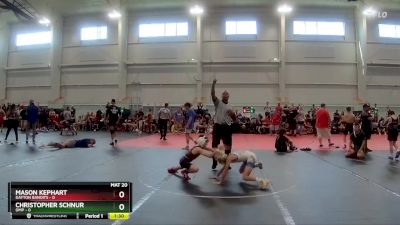 72 lbs Round 3 (8 Team) - Christopher Schnur, OMP vs Mason Kephart, Dayton Bandits