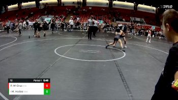 72 lbs Quarterfinal - Madden Hodas, DWA vs Patrick McManus-Cruz, Cougars