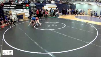 135 lbs. Cons. Round 3 - Danica Griffin, Northwest (Cedar Hill) vs Madison Brewer, Glenwood