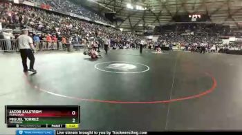 1A 120 lbs Semifinal - Jacob Salstrom, Montesano vs Miguel Torrez, Toppenish