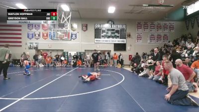 17 lbs Round 3 - Waylon Hoffman, Jesup Mat Club vs Greyson Ball, USA Mat Club