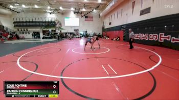 150 lbs Round 2 (4 Team) - Cole Pontine, Durango vs Camden Cunningham, Chaparral