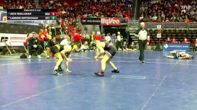 3A-113 lbs Cons. Round 4 - Landon Gottschalk, Bettendorf vs Jack Wallukait, Dowling Catholic