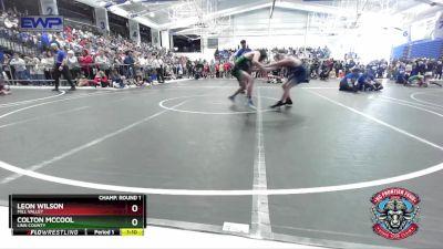 130 lbs Champ. Round 1 - Colton McCool, Linn County vs Leon Wilson, Mill Valley