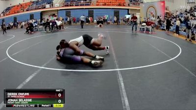 215 lbs Cons. Round 4 - Derek Owumi, St. James School vs Jonah Selassie, Mount Saint Joseph