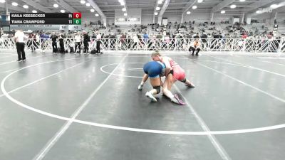 120 lbs Consi Of 4 - Kaila Keesecker, PA vs Tiana Crawford, TX