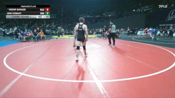 3A Boys 138 lbs Champ. Round 1 - Kisor Savage, Willamina Boys vs Levi Conley, Harrisburg Boys