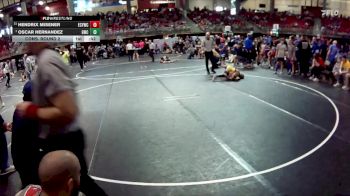 80 lbs Cons. Round 2 - Hendrix Misener, Elm Creek Youth Wrestling Club vs Oscar Hernandez, Gering Wrestling Club