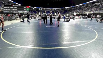 115 lbs Consy Pigtails - Deklan Campbell, West Allegheny vs Lorenzo Campana, Valley
