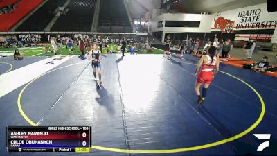 105 lbs Semifinal - Ashley Naranjo, Washington vs Chloe Obuhanych, Hawaii