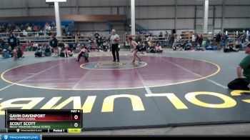 100 lbs Champ. Round 3 - Scout Scott, Rocky Mountain Middle School vs Gavin Davenport, Buhl Middle School