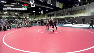 144 lbs Cons. Round 5 - Ty Greer, Murrieta Valley vs Josiah Moreira, Esperanza