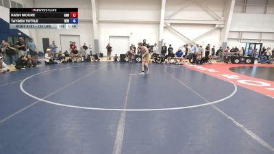 120 lbs Cons. Quarters - Kash Moore, Gold Rush Wrestling vs Tayden Tuttle, Nevada Elite Wrestling