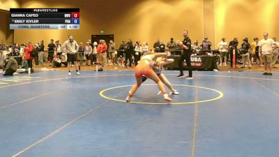 115 lbs Cons. Quarters - Gianna Cafeo, Mac Wrestling Club vs Emily Kivler, Pennsylvania Interscholastic Athletic Association