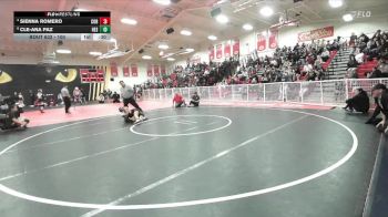 100 lbs Cons. Semi - Cle-Ana Paz, Hesperia vs Sienna Romero, Corona