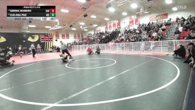 100 lbs Cons. Semi - Cle-Ana Paz, Hesperia vs Sienna Romero, Corona