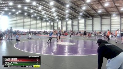 122 lbs Finals (8 Team) - Taya Johnson, Midwest Assasins Blue vs Ember Zupanc, Girls With Grit Blue