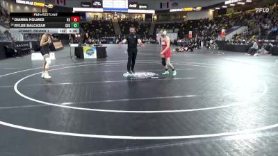 110 lbs Champ. Round 1 - Rylee Balcazar, Chadron vs Dianna Holmes, King University