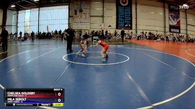 65 lbs Rd#11- 2:00pm Saturday - Mila Sebolt, Iowa Ladies vs Chelsea Goldsby, Maryland Gold