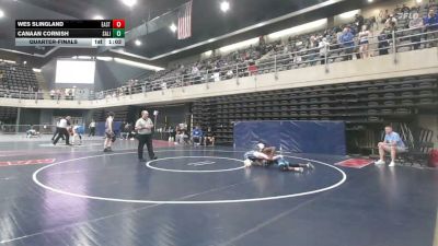130 lbs Quarterfinal - Wes Slingland, Easton vs Canaan Cornish, Salisbury