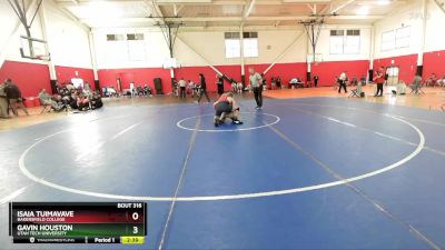 157 lbs Cons. Round 5 - Gavin Houston, Utah Tech University vs Isaia Tuimavave, Bakersfield College