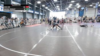 132 lbs Rr Rnd 3 - Jada Lee, Evil Empire vs Destiny Wooley, MF Angels