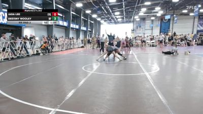 132 lbs Rr Rnd 3 - Jada Lee, Evil Empire vs Destiny Wooley, MF Angels