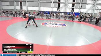 120 lbs Cons. Round 2 - Cole Hanson, Kalispell WC vs Westin Gansel, Ruis Wrestling Accademy