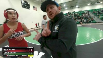 105 lbs Cons. Round 2 - Leslie Aldana, Evanston vs Julia Roundy, Lyman